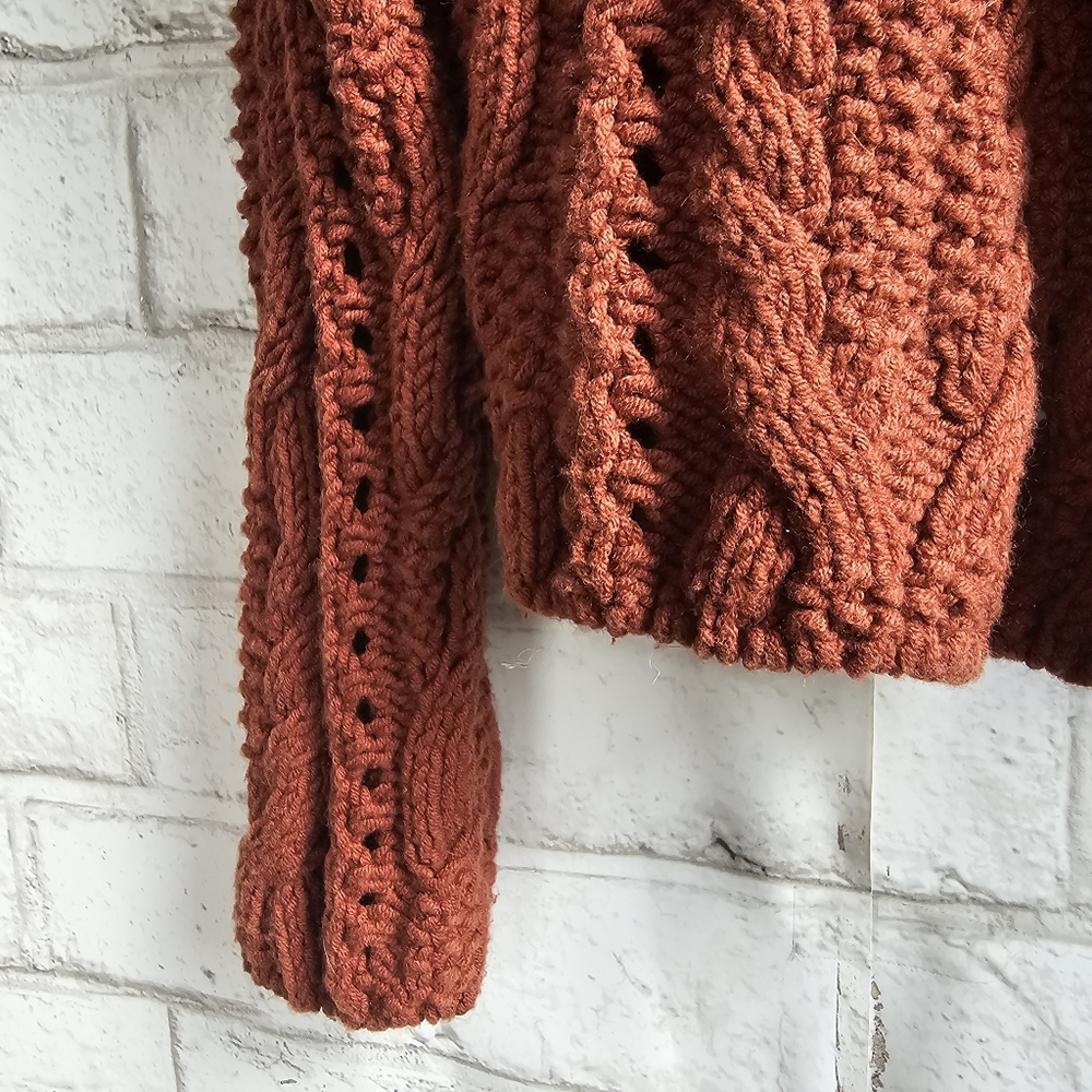 ☆ UNIVERSAL THREAD Rustic Red Ruffle Cardigan, XS - Picture 5 of 8